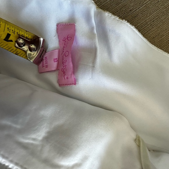 Lilly Pulitzer gold palm leaf Embellished sheath Dress 10 EUC - Picture 4 of 10